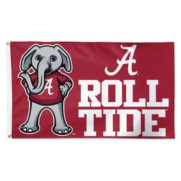 WinCraft - Alabama Crimson Tide 3' x 5' Single-Sided Deluxe Mascot Flag - Multicolor