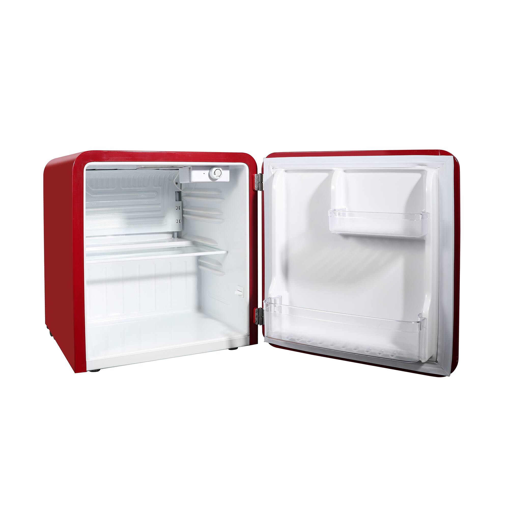 Alt View 6. Magic Chef - 17.5 in. 1.6 cu. ft. Retro Mini Refrigerator in Red, Without Freezer - Red.