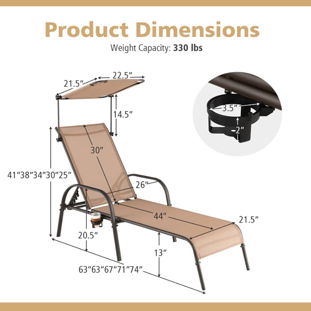 Product Dimensions  
Weight Capacity: 330 lbs  

- 21.5"  
- 22.5"  
- 14.5"  
- 3.5"  
- 2"  
- 30"  
- 41"  
- 38"  
- 34"  
- 30"  
- 25"  
- 41"  
- 26"  
- 44"  
- 21.5"  
- 20.5"  
- 13"  
- 63"  
- 63"  
- 67"  
- 71"  
- 74"  
- 63"  
- 63"  
- 74"