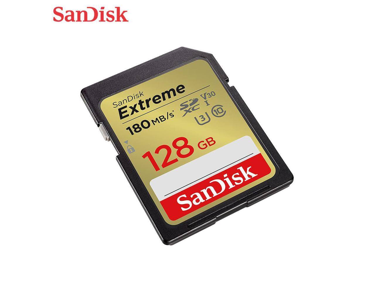 SanDisk Extreme V30  
180MB/s  
128GB  
U3  
SDXC I