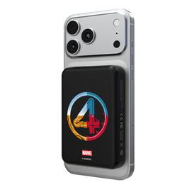 Keyscaper - Marvel Badge Wireless Mag Power Bank - Fantastic Four 1
