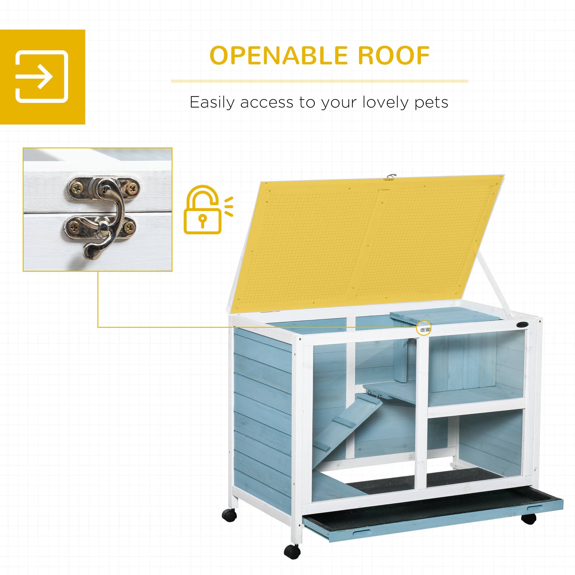 OPENABLE ROOF  
Easily access to your lovely pets