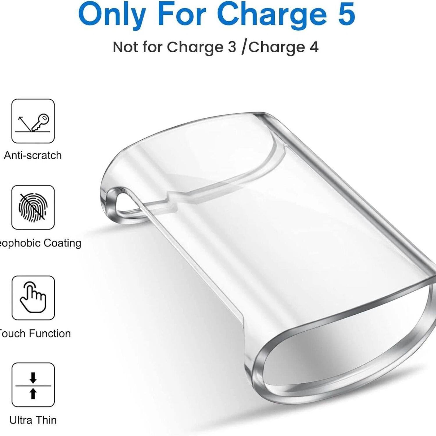 Only For Charge 5  
Not for Charge 3 / Charge 4  

- Anti-scratch  
- Hydrophobic Coating  
- Touch Function  
- Ultra Thin