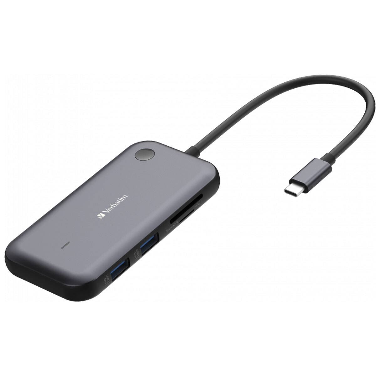 Alt View 2. Verbatim - Verbatim WDA-01 Share My Screen FHD USB-C Wireless Display Adapter with Hub - Gray.