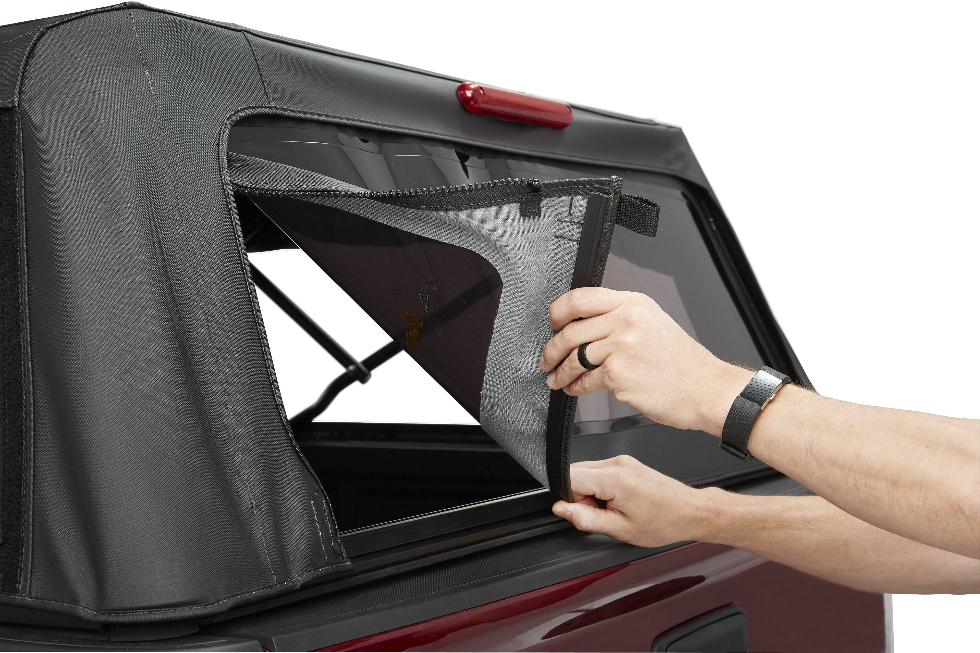 Alt View 3. Bestop - Supertop for Truck - Chevy/GMC '99-18 Silverado/Sierra; 2019 1500 Classic; For 6.5 ft. bed - Black.