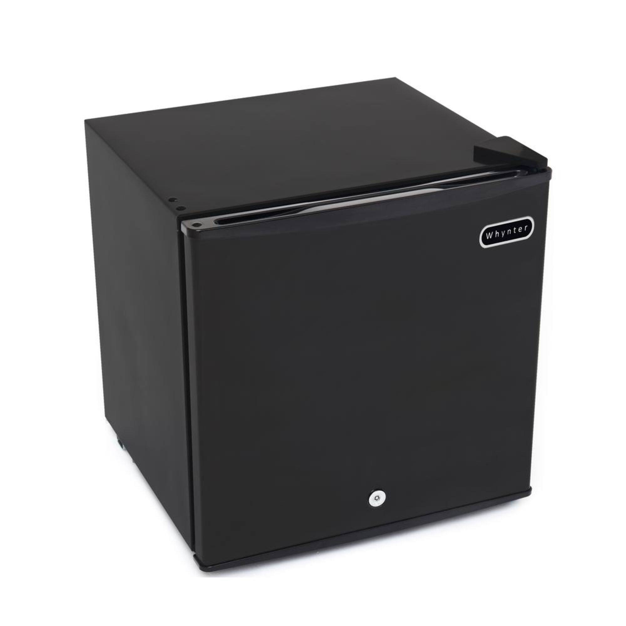 Left. Whynter - 1.1 cu. ft. Upright Compact Mini Freezer with Lock - Black.