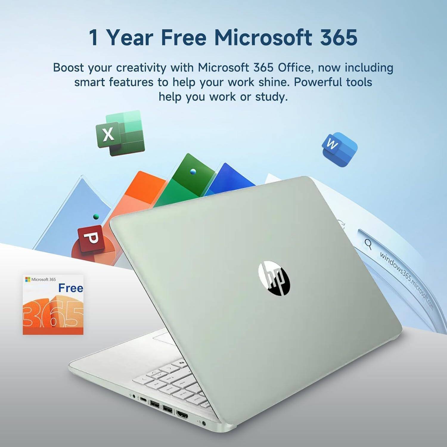 1 Year Free Microsoft 365  
Boost your creativity with Microsoft 365 Office, now including smart features to help your work shine. Powerful tools help you work or study.  
Microsoft 365 Free  
windows365.microsoft.com