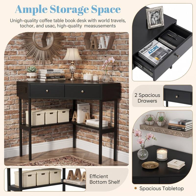 Ample Storage Space  
Unigh-quality coffee table book desk with world travels, tochor, and usac, high-quality measurements  
Wallpaper* AZURE Modern Architecture WORLD TRAVELS  
Calor Theory Color Theory  
2 Spacious Drawers  
Efficient Bottom Shelf  
Spacious Tabletop