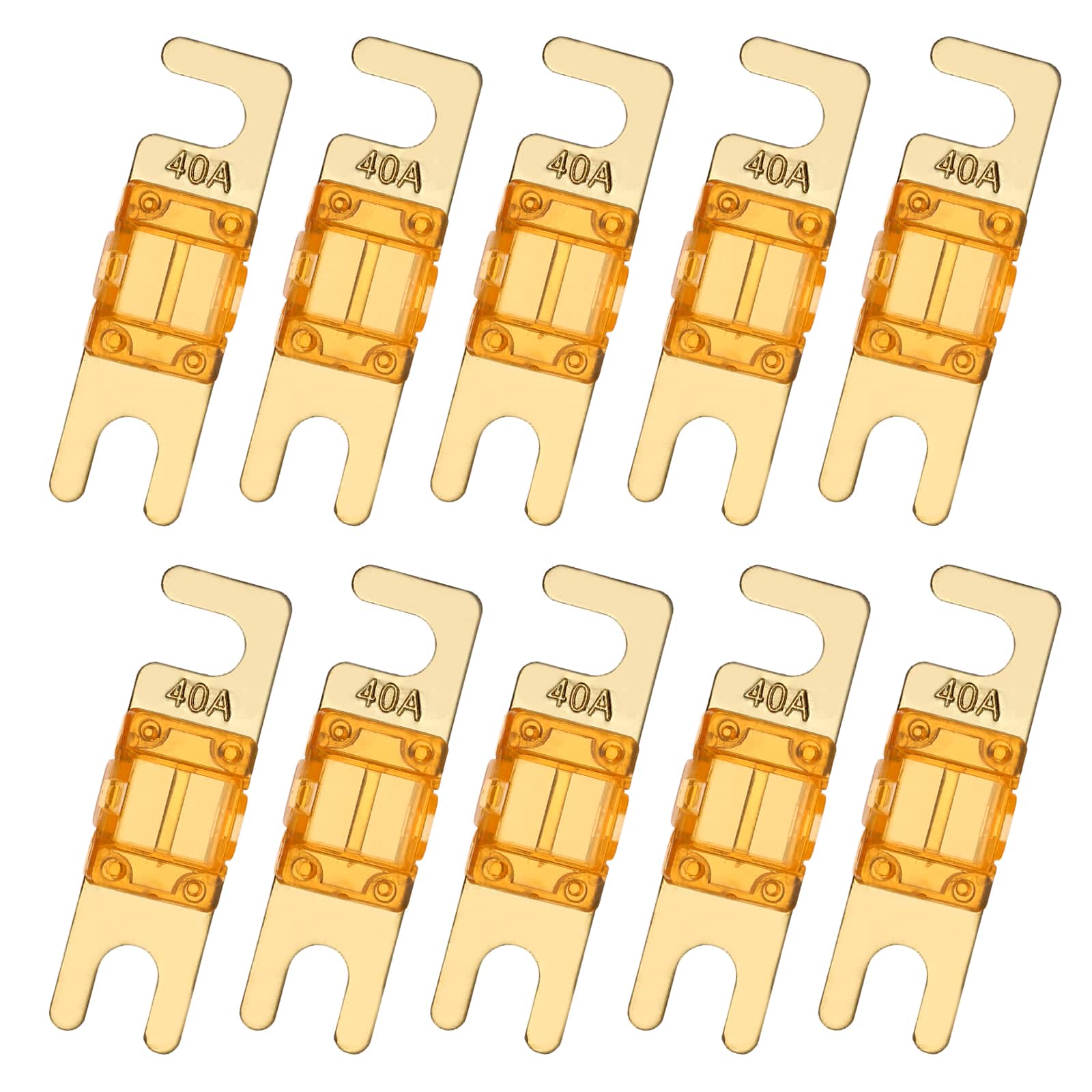 Unique Bargains - 10pcs 40A 125V Mini ANL Fuse Replacement, Electrical Protection Blade Fuse for Automotive Marine Audio Video System - Orange price history on PriceWatchPro