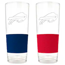 Great American Products - Buffalo Bills 22oz. Logo Score Pint Glass Two-Piece Set - Multicolor