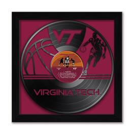 Sporticulture - Virginia Tech Hokies Framed 13" x 13" Vinyl Record Art Print - Maroon