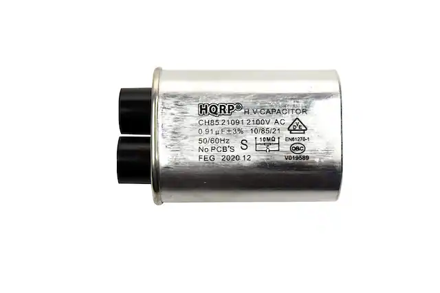 HQRP H.V. CAPACITOR
CH85210912100V AC
0.91 µF ±3%
10/85/21
50/60Hz
10MΩ
EN61270-1
No PCB's
S
FEG 2020.12
V019589