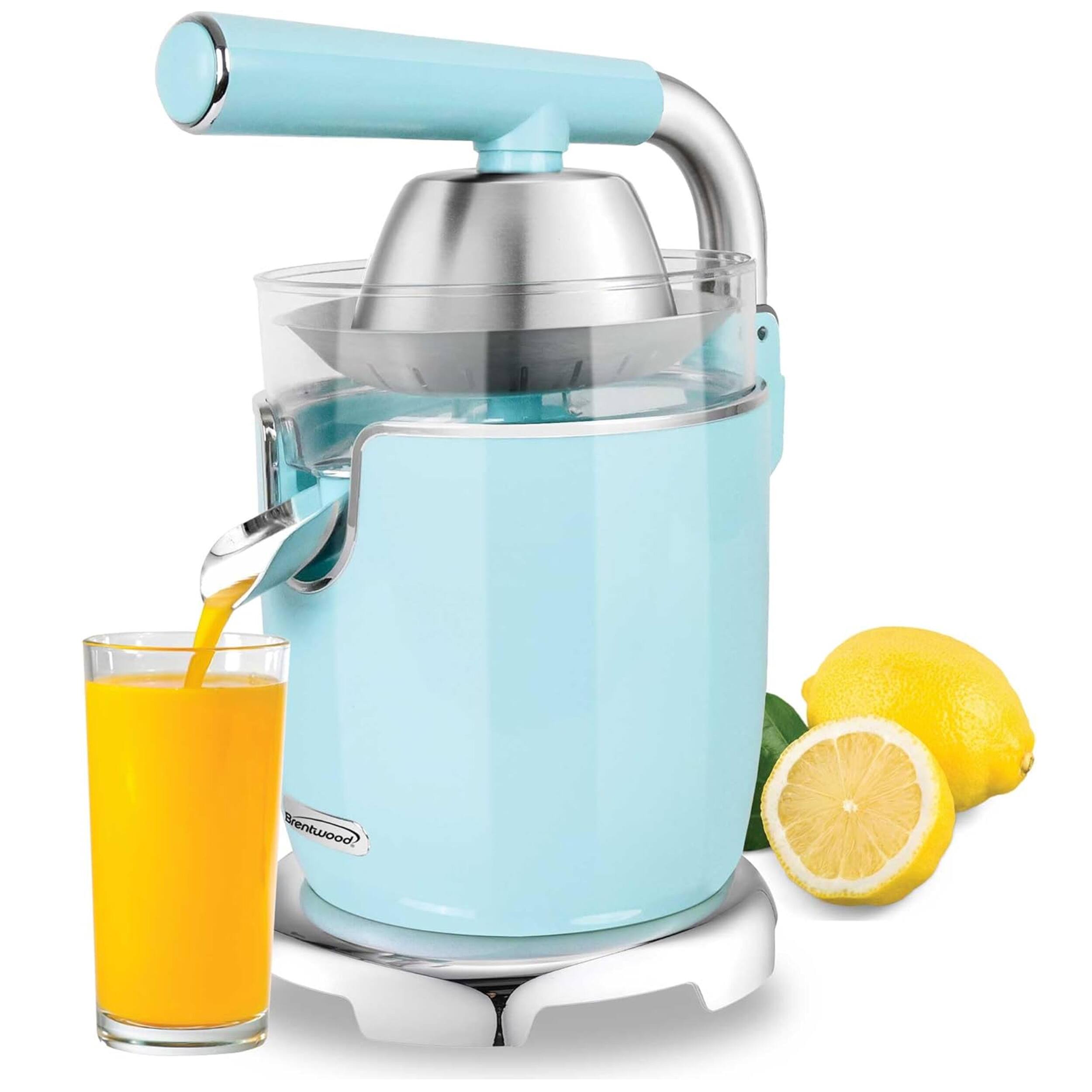 Left. Brentwood - Brentwood Electric Citrus Juicer in Blue - Blue.