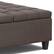 Alt View 13. Simpli Home - Harrison Large Square Coffee Table Storage Ottoman - Distressed Brown.