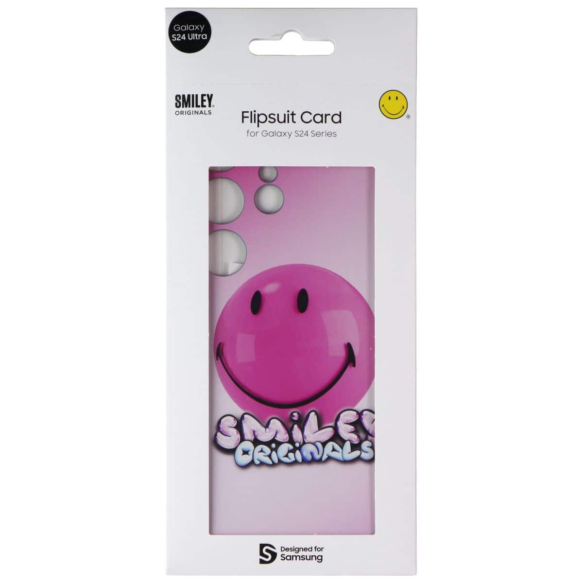 Samsung - Smiley Originals Flipsuit Interactive Card for Galaxy S24 Ultra - Pink