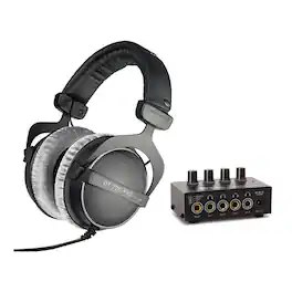 Bundle - Beyerdynamic - DT 770 PRO Headphones (250 Ohm) with Headphone Amplifier