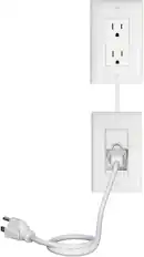 Front. Sanus - In-Wall Power Kit for TV Media In-Wall Box - White.