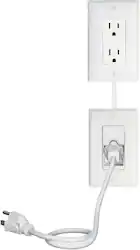 Sanus - In-Wall Power Kit for TV Media In-Wall Box - White - Front_Zoom