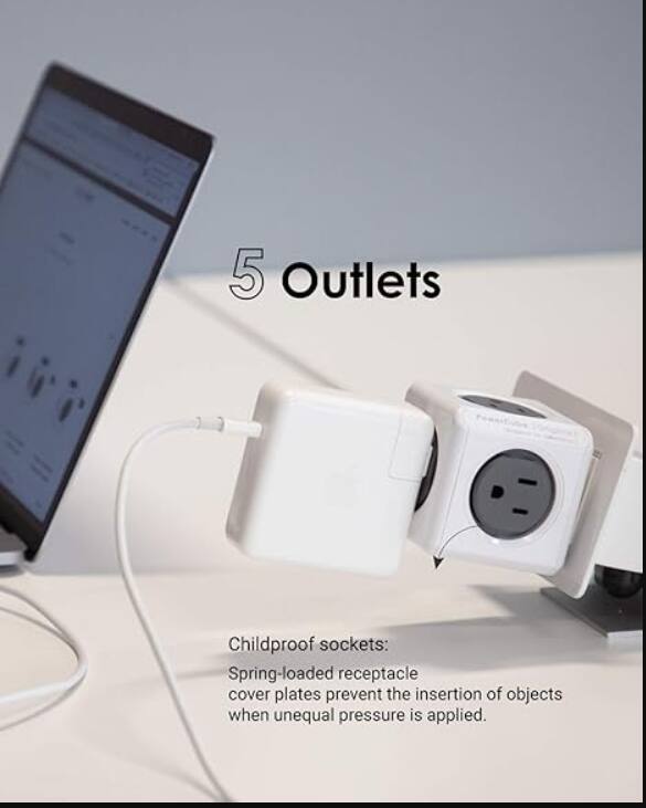 5 Outlets

Childproof sockets: Spring-loaded receptacle cover plates prevent the insertion of objects when unequal pressure is applied.