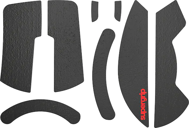 Front. Pulsar - Pulsar Supergrip Griptape Precut for Razer Deathadder V3 Pro - Black.