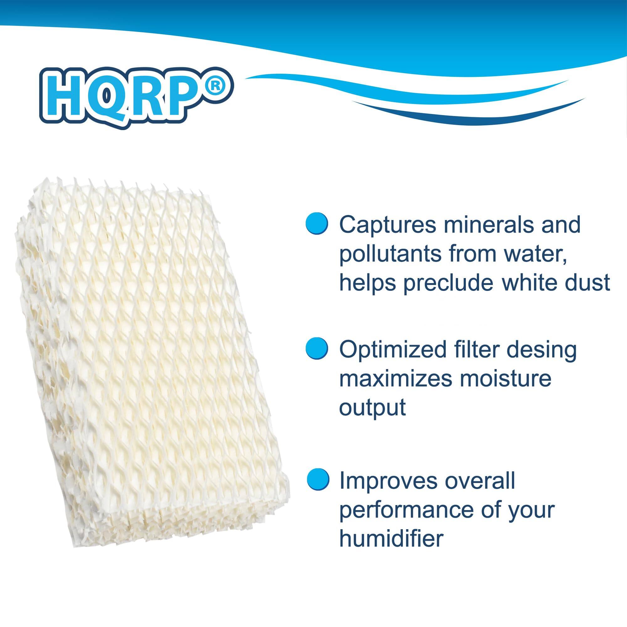 HQRP®

- Captures minerals and pollutants from water, helps preclude white dust
- Optimized filter design maximizes moisture output
- Improves overall performance of your humidifier