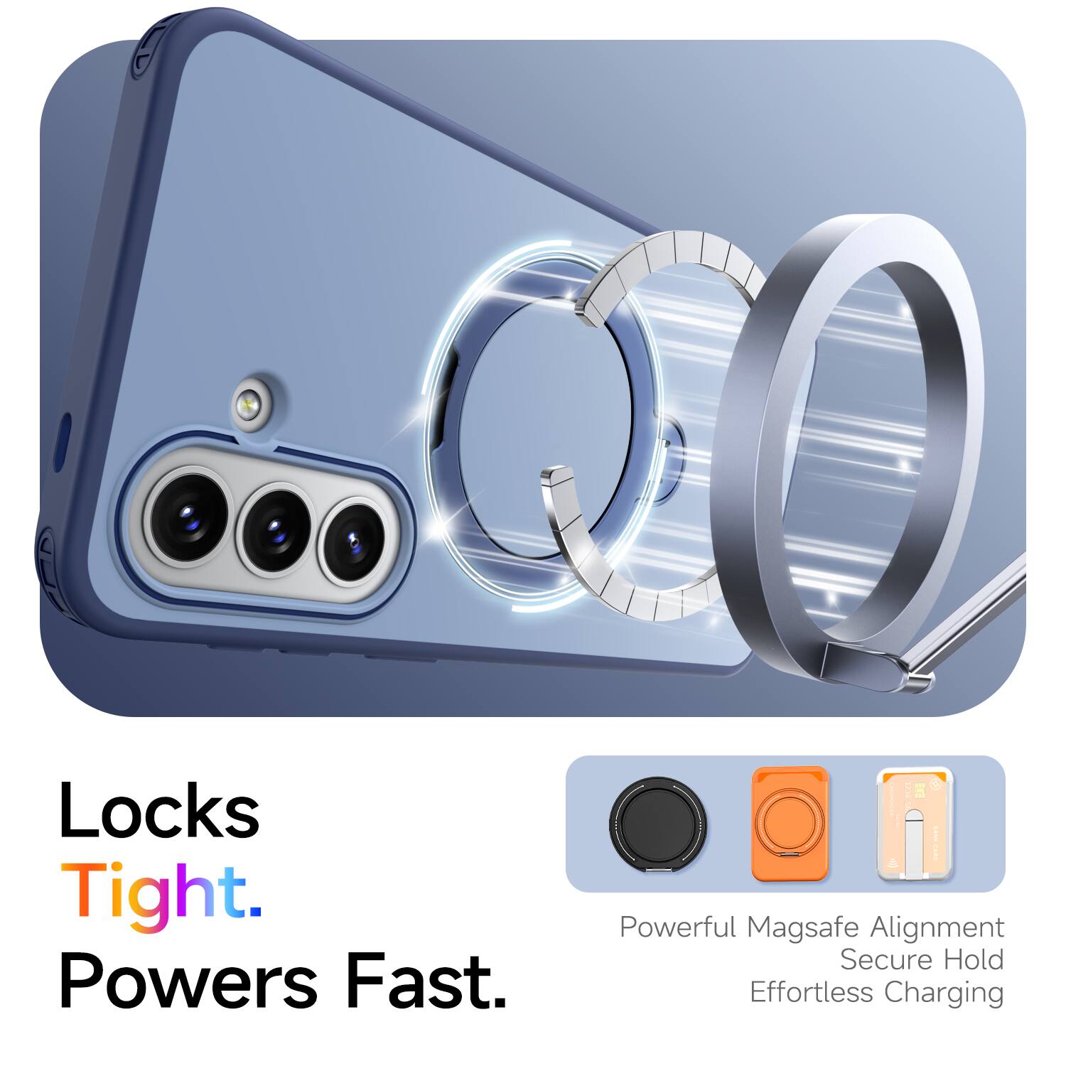 Locks Tight. Powers Fast.  
Powerful Magsafe Alignment  
Secure Hold  
Effortless Charging