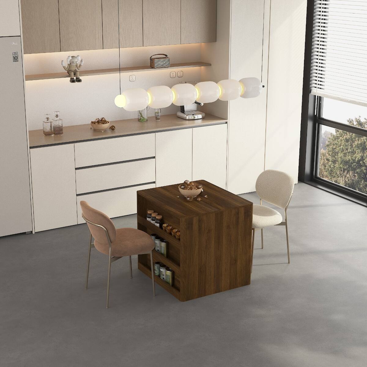 Alt View 2. Loheer - Loheer Extendable Dining Table, Foldable Wood Rectangle Table for Dining, Work, Meetings and Gatherings - Wood.
