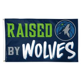 WinCraft - Minnesota Timberwolves 3' x 5' Single-Sided Deluxe Team Slogan Flag - Multicolor