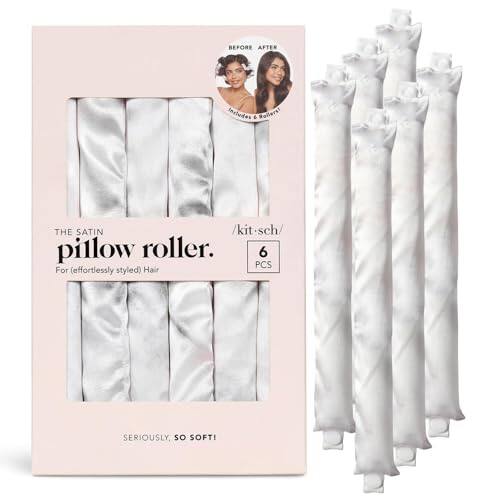 BEFORE AFTER includes THE SATIN pillow roller. 6 PCS For (effortlessly styled) Hair SERIOUSLY, so SOFT!