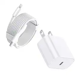 Kitcheniva - Premium USB-C Charger Bundle Wall Adapter For iPhone 13 Series With 6 Ft Cable 2 Pack