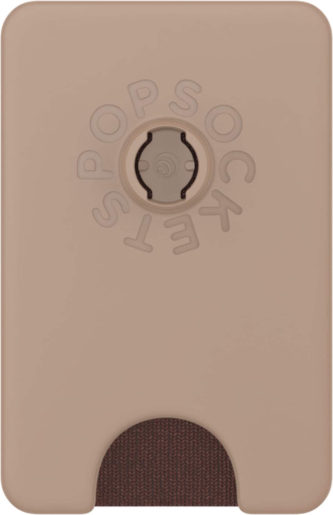 Alt View 4. PopSockets - MagSafe PopWallet+ Cell Phone Wallet & Grip, with Adapter Ring - Latte.