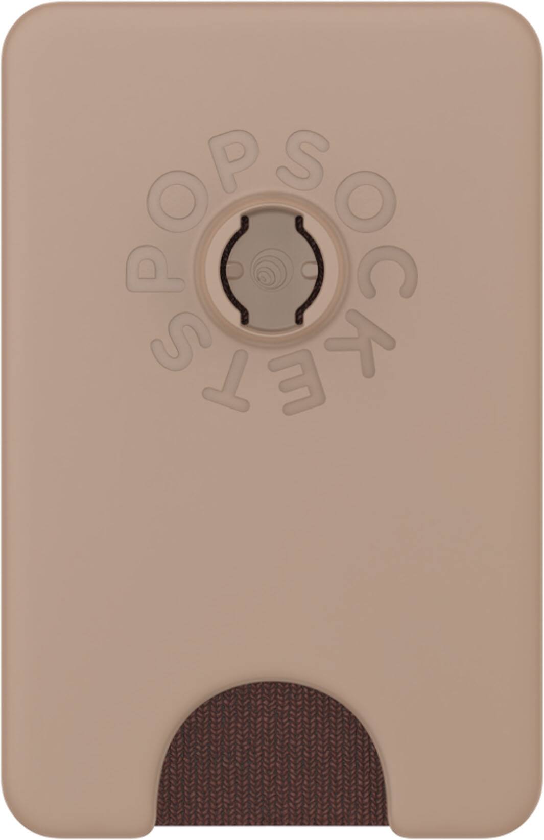 Alt View 4. PopSockets - MagSafe PopWallet+ Cell Phone Wallet & Grip, with Adapter Ring - Latte.