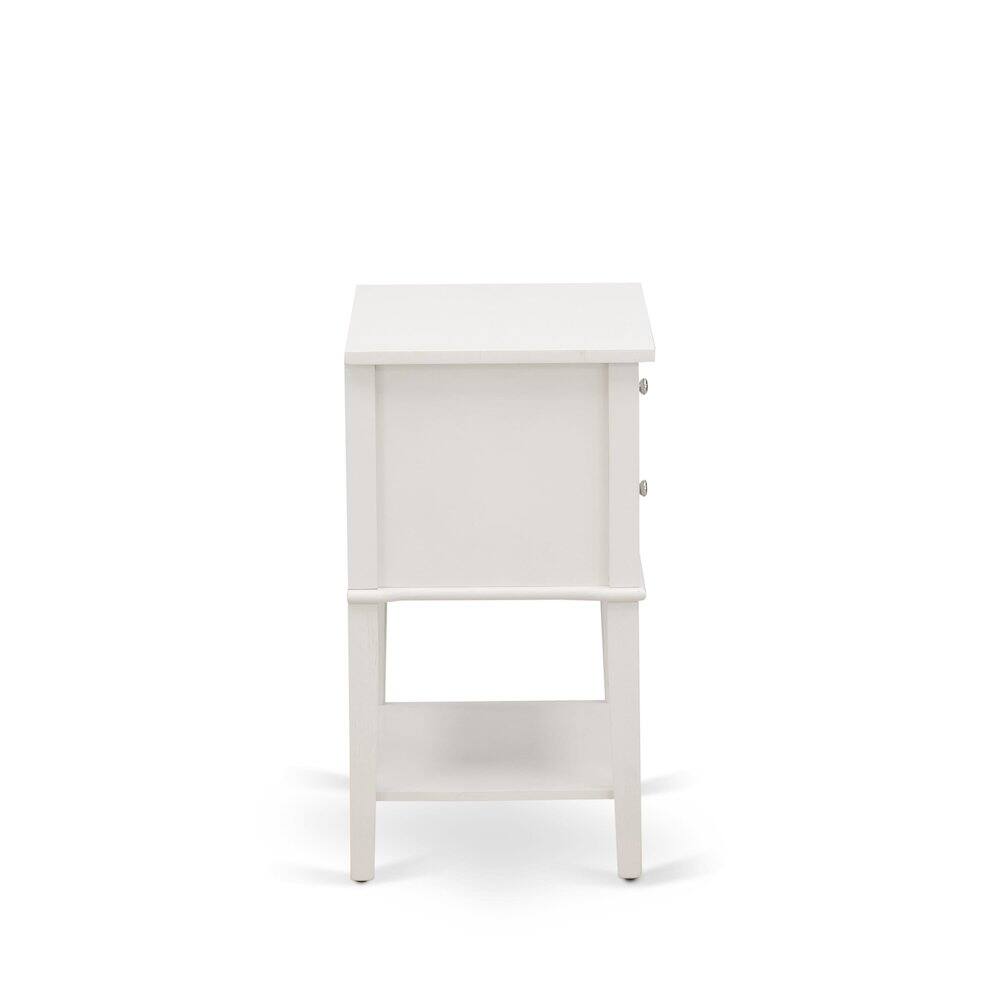 Alt View 8. East West Furniture - FN11Q-2VL0C 3-Piece Platform Wooden Set for Bedroom with 1 Queen Bedframe and 2 Modern Nightstands - Denim Blue Linen - Denim Blue.