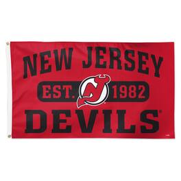 WinCraft - New Jersey Devils 3' x 5' Single-Sided Franchise Establishment Deluxe Flag - Multicolor