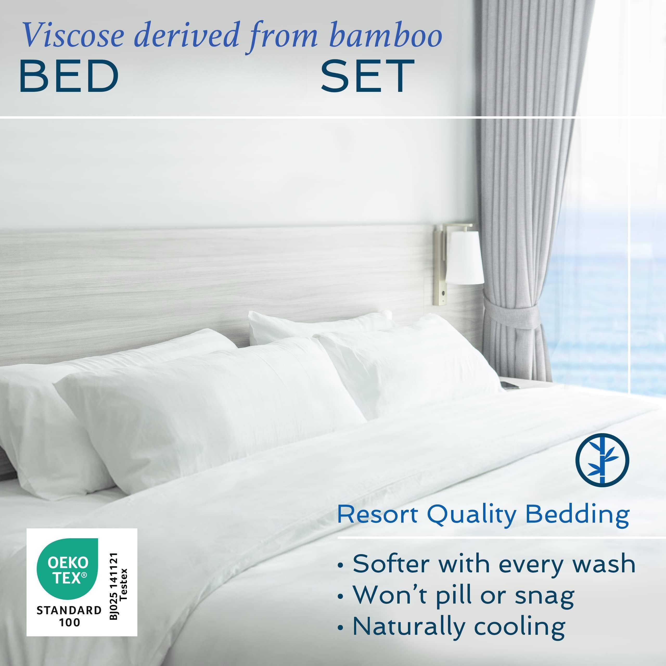 Viscose derived from bamboo BED SET

Resort Quality Bedding
- Softer with every wash
- Won't pill or snag
- Naturally cooling

OEKO TEX STANDARD 100
BJ025-Testex 141121