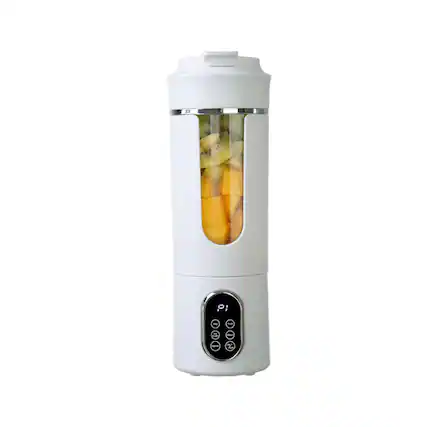 Front. Luckbyte - Portable Electric Juicer - 530ml USB Rechargeable Personal Blender with 12-Blade System & Ice Crushing for Travel - White.