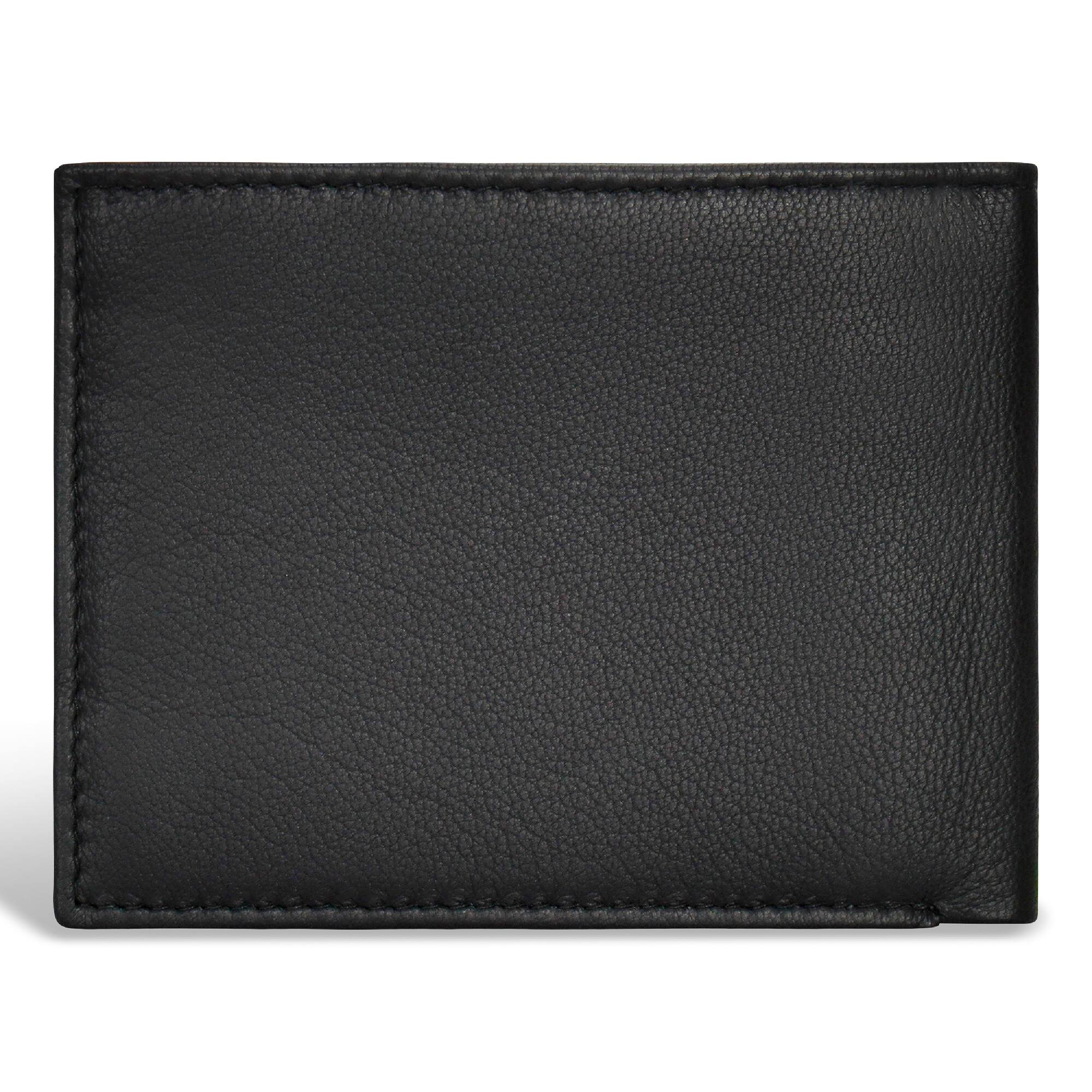 Left. Champs - Iconic Collection Leather Bi-Fold Wallet - BlackBlack.