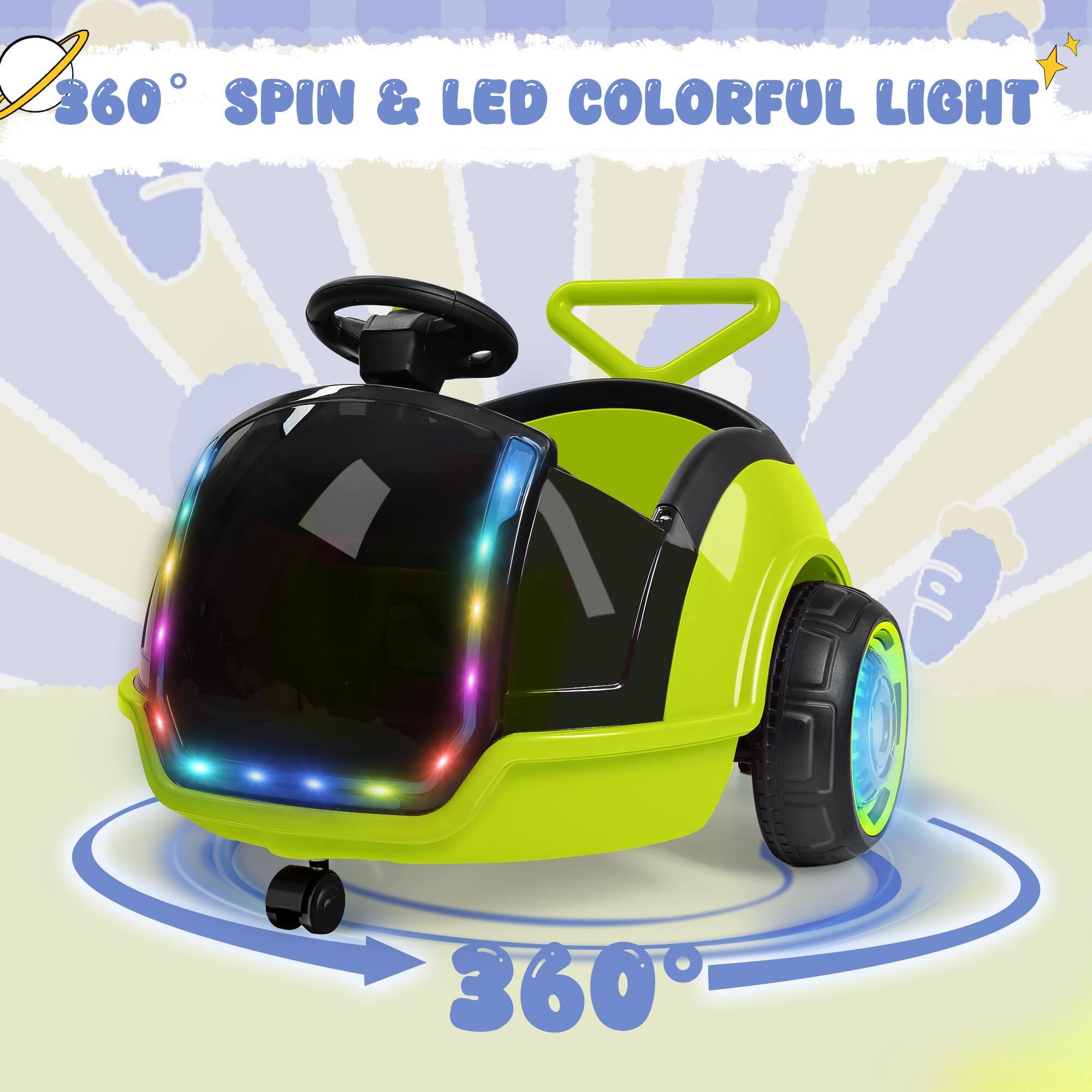 360° SPIN & LED COLORFUL LIGHT