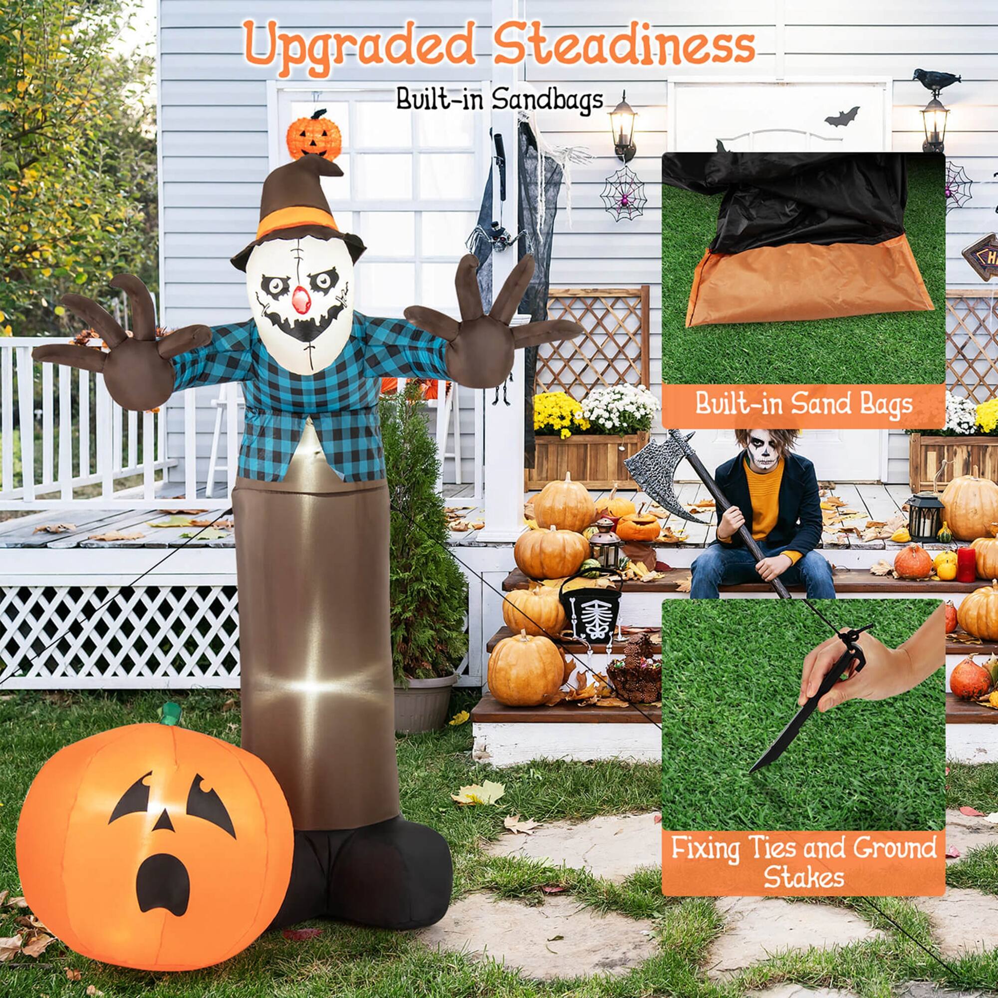 Upgraded Steadiness: Built-in Sandbags | Fixing Ties and Ground Stakes