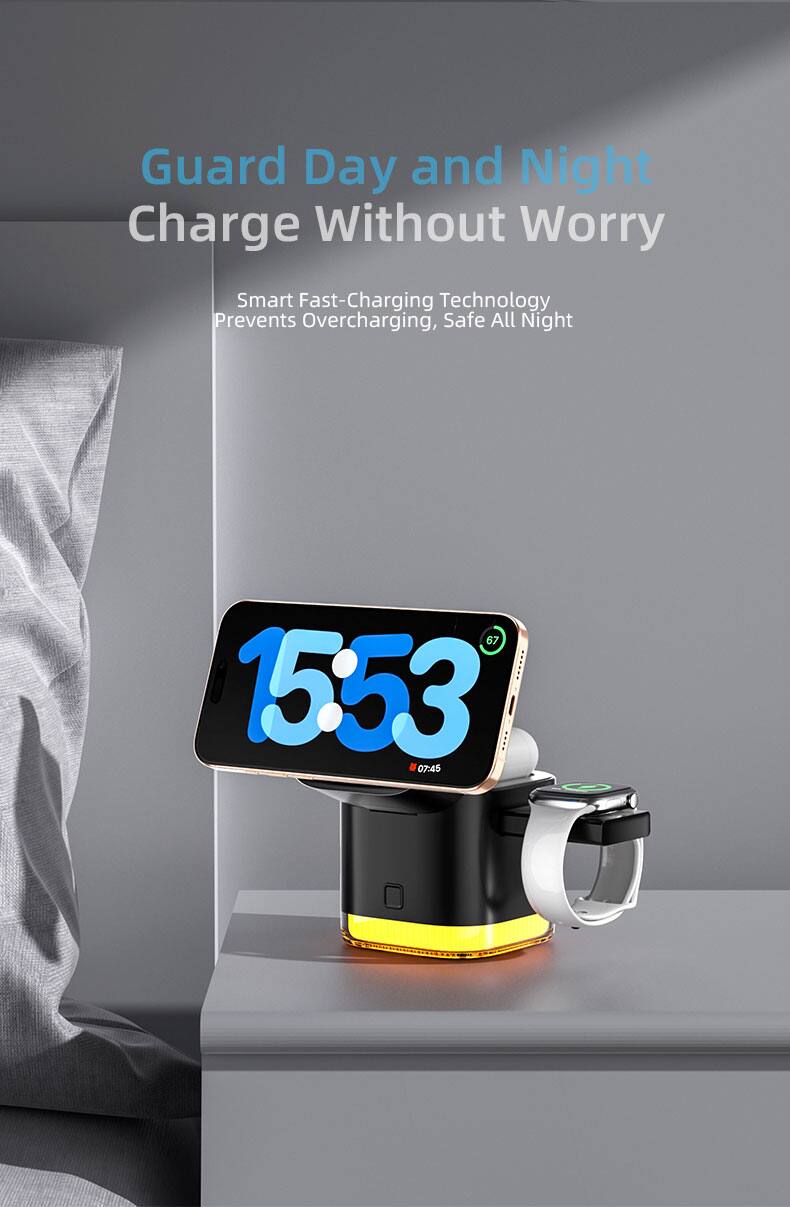 Guard Day and Night Charge Without Worry Smart Fast-Charging Technology Prevents Overcharging, Safe All Night