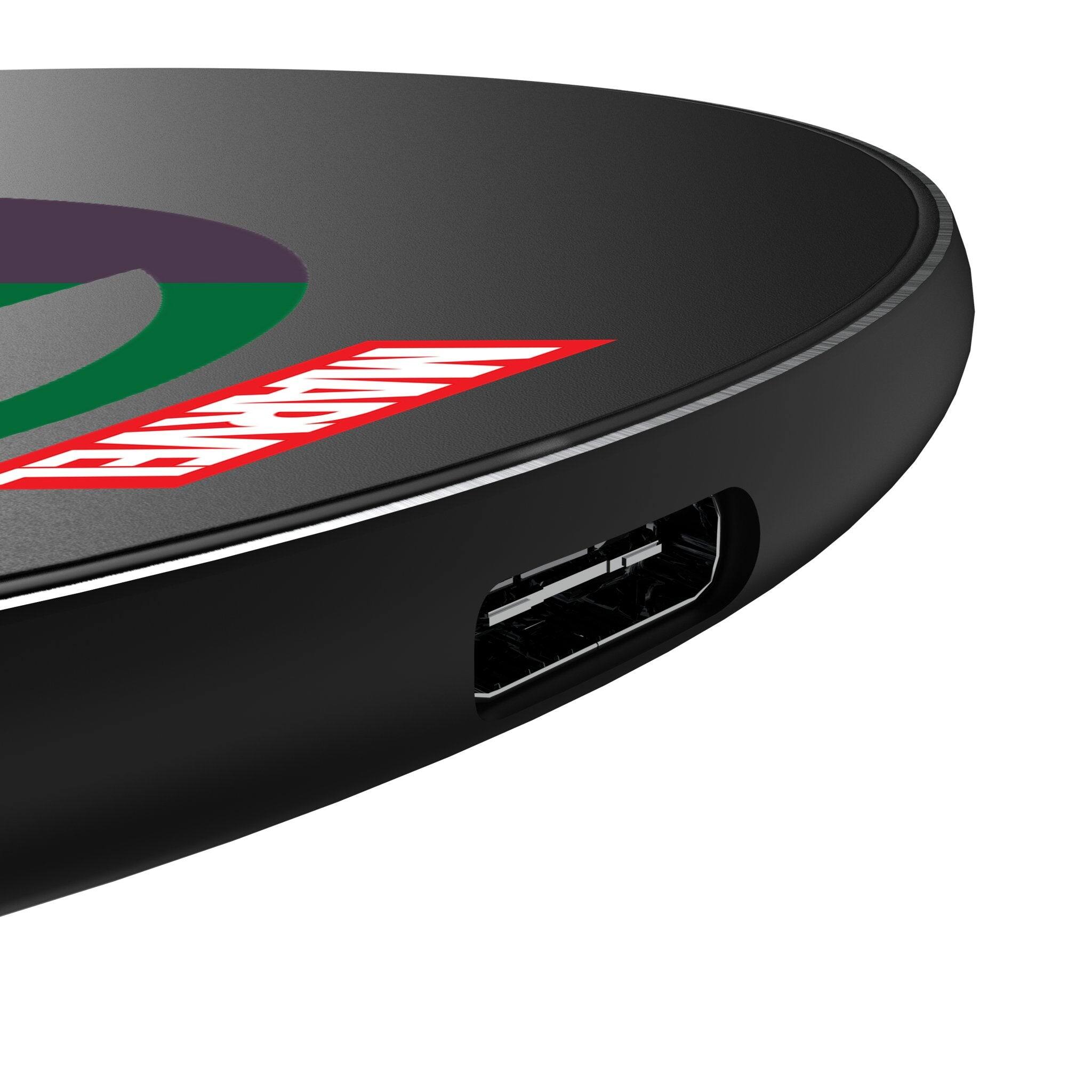 Left. Keyscaper - Marvel Sigil 15-Watt Wireless Charger - Hulk.