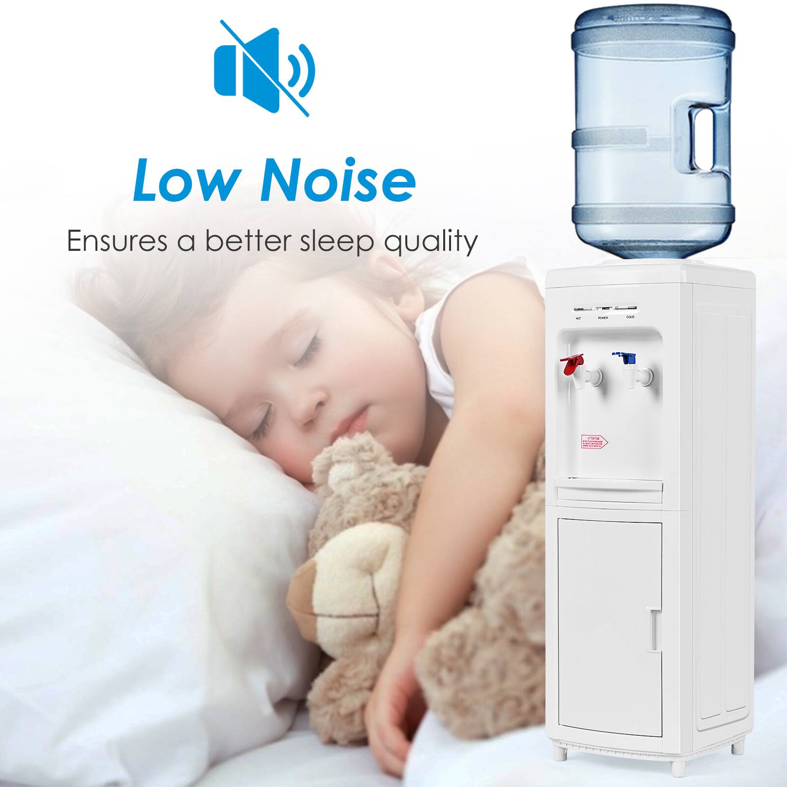 Low Noise  
Ensures a better sleep quality