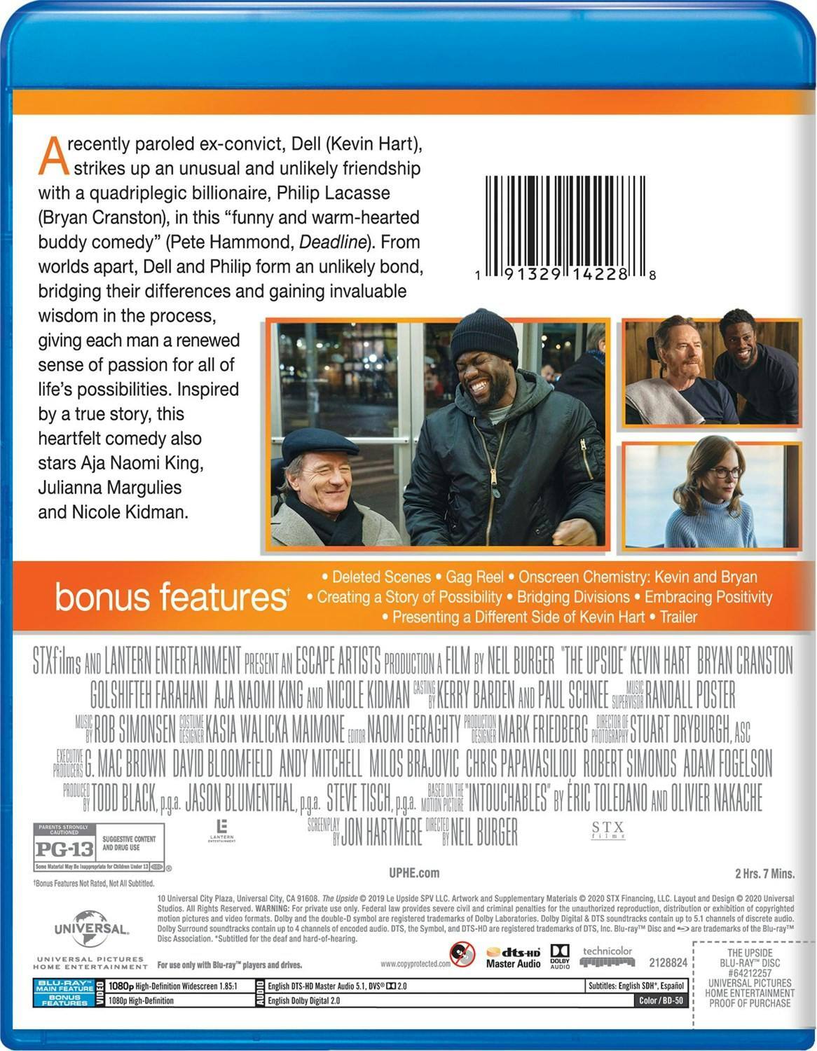Back. The Upside (Blu-ray New Box Art) [Blu-ray].