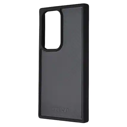Front. Pelican - Pelican Protector Carbon Case for Samsung Galaxy S24 Ultra - Black - Black.