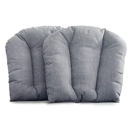 Nuu Garden - Outdoor 2-Pack 17'' x 20'' x 3.15'' Outdoor Throw Pillows, Olefin - Gray