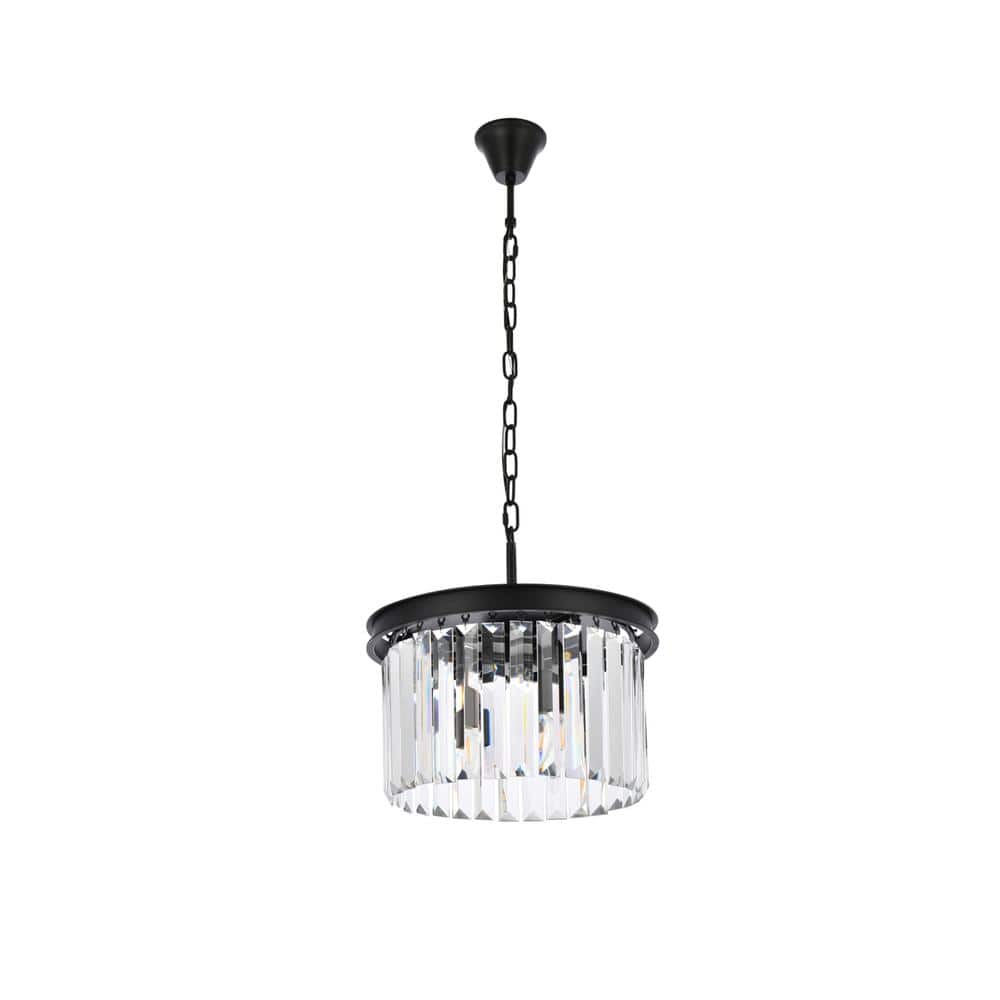 Urban Classic - Sydney 3 light Pendant Clear Royal Cut Crystal - Matte Black price history on PriceWatchPro