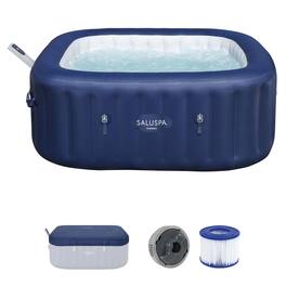 Bestway - SaluSpa Hawaii Smart AirJet Inflatable Hot Tub with EnergySense Cover - Blue