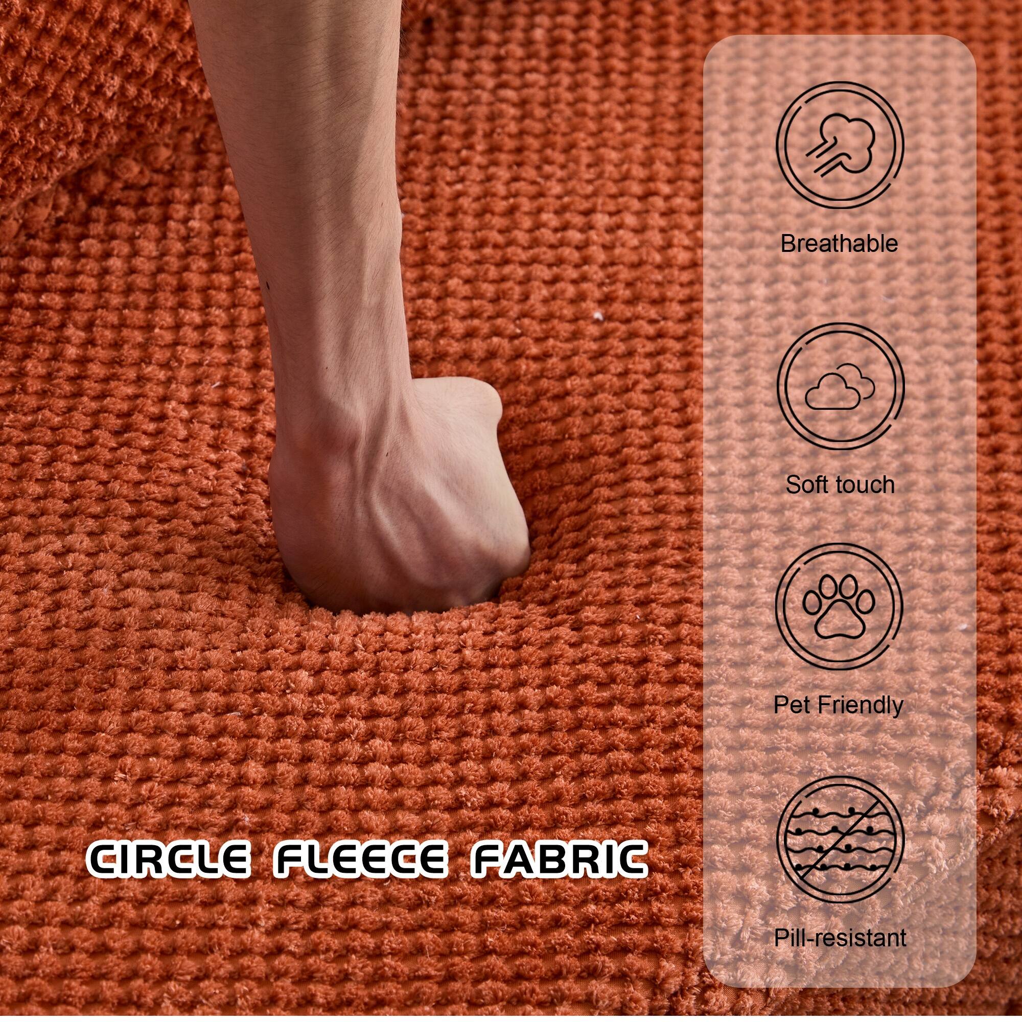 Breathable Soft touch Pet Friendly CIRCLE FLEECE FABRIC Pill-resistant