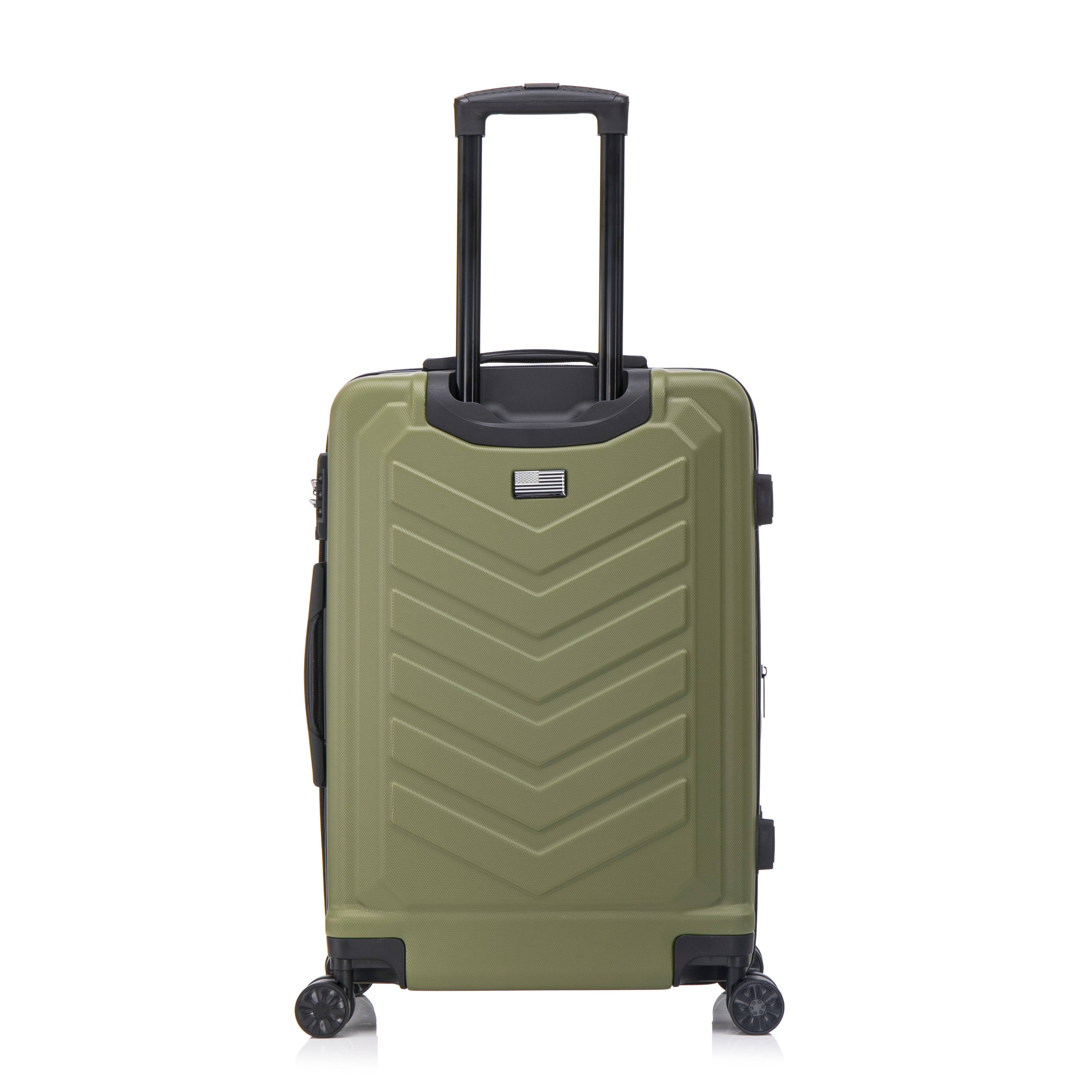 Alt View 5. US Army - FOX PRO 24'' Expandable Medium Suitcase with TSA Lock - OLIVE DRAB.
