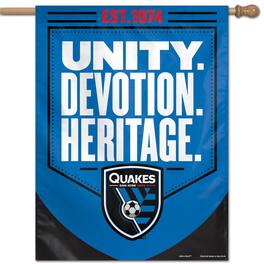 WinCraft - San Jose Earthquakes 28" x 40" Single-Sided Vertical Banner - Multicolor
